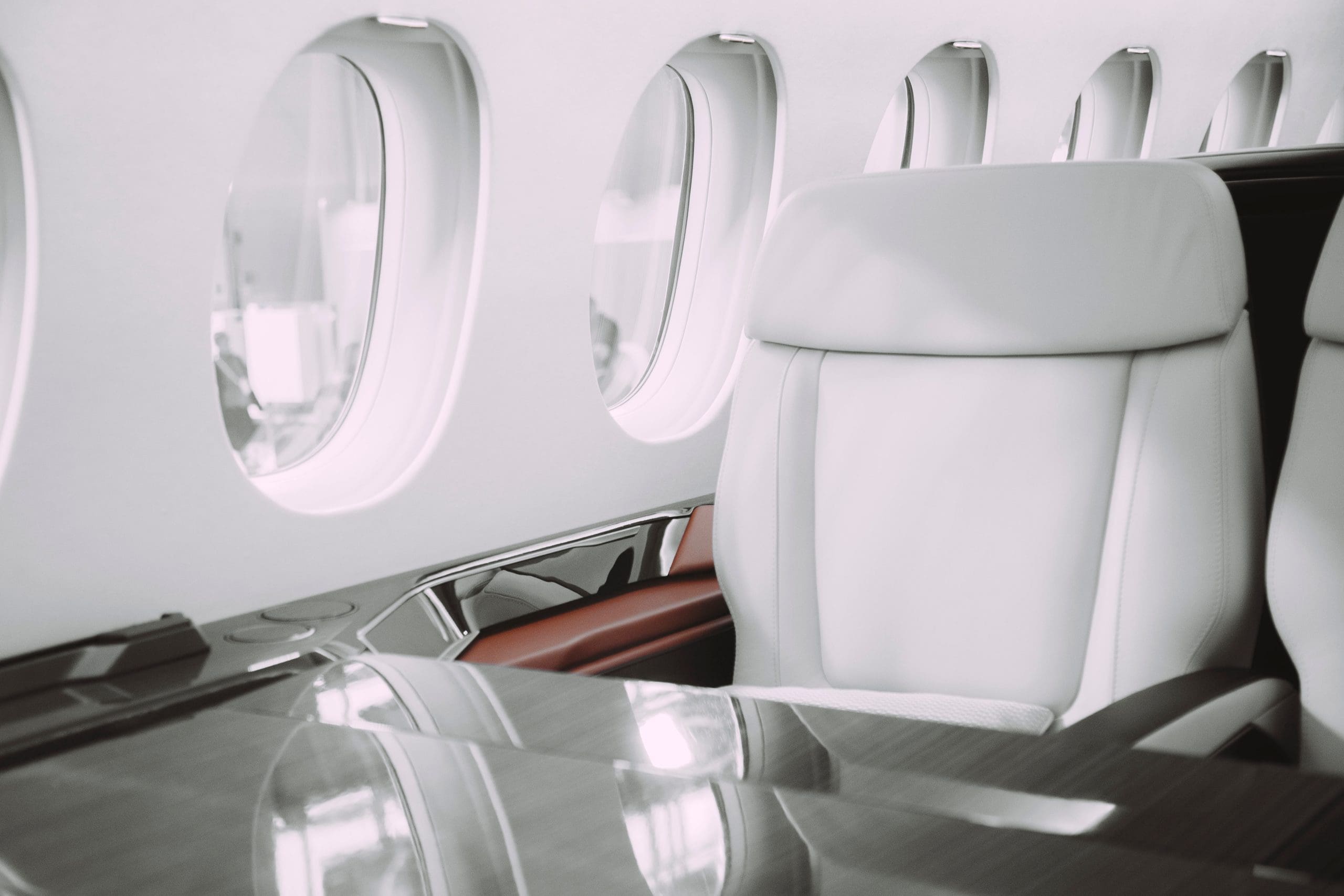 Luxury,Interior,In,A,Business,Class,Plane,Before,Departure